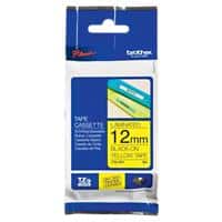 Brother P-touch Labelling Tape Authentic TZe-631 Adhesive Black on Yellow 12 mm x 8 m