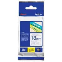 Brother TZe-243 Authentic Label Tape Self Adhesive Blue Print on White 18 mm  x 8m