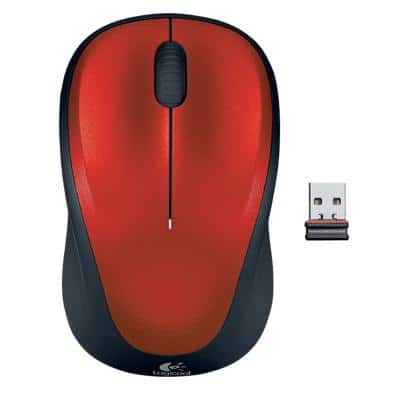 Logitech Wireless Mouse M235 Optical Red