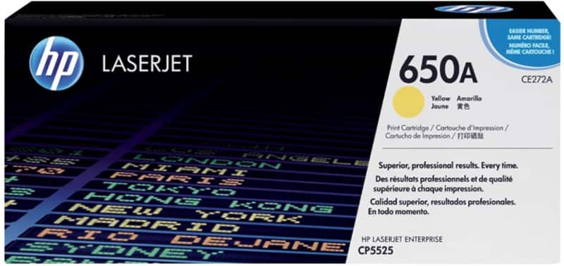 HP 650A Original Toner Cartridge CE272A Yellow