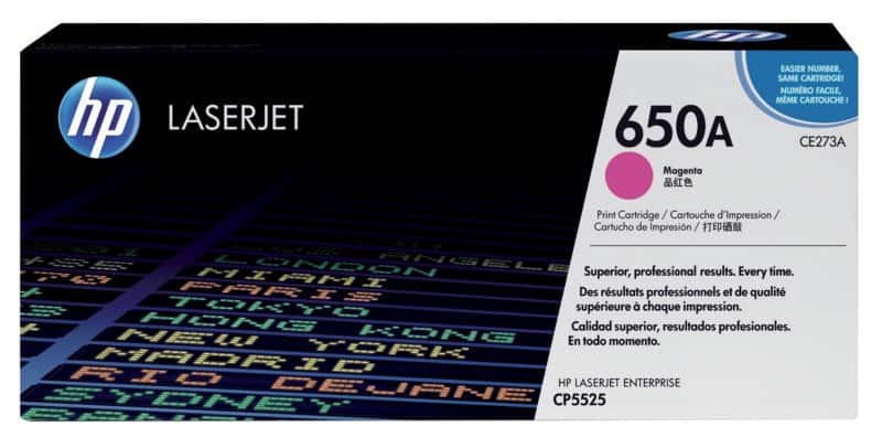 HP 650A Original Toner Cartridge CE273A Magenta