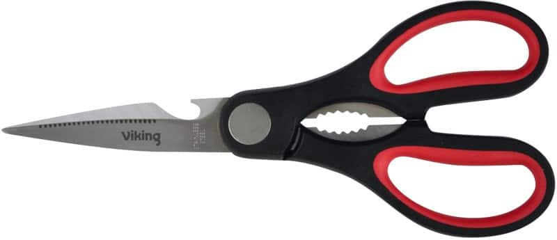 Viking Soft Grip Suitable For Lefthanded People Scissors 80 mm Stainless Steel Black, Red