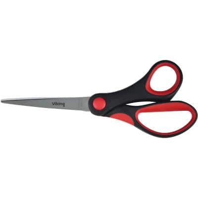 Office Depot Scissors Soft grip 170 mm Black, Red