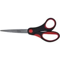 Office Depot Scissors Soft grip Black,Red 150 mm