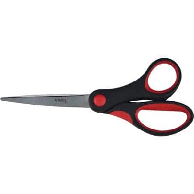 Office Depot Scissors Soft grip Black,Red 150 mm