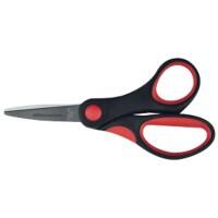 Office Depot Scissors Soft grip Black, Red 130 mm