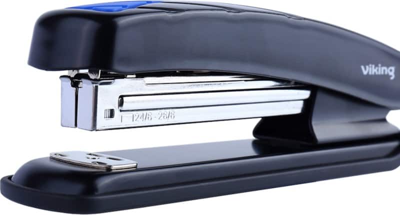 Viking Stapler Half strip 20 Sheets Black, Blue 24/6, 26/6 Metal