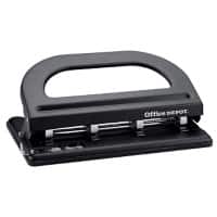 Office Depot 4 Hole Punch 9640 Black 30 Sheets Perforated