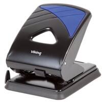 Viking 2 Hole Punch 98W0 Black, Blue 40 Sheets