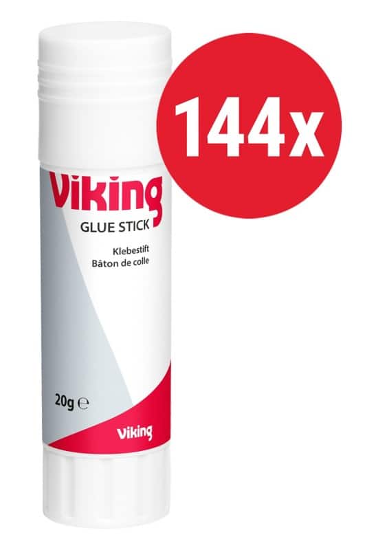 Viking Glue Stick 20 g Transparent Pack of 144