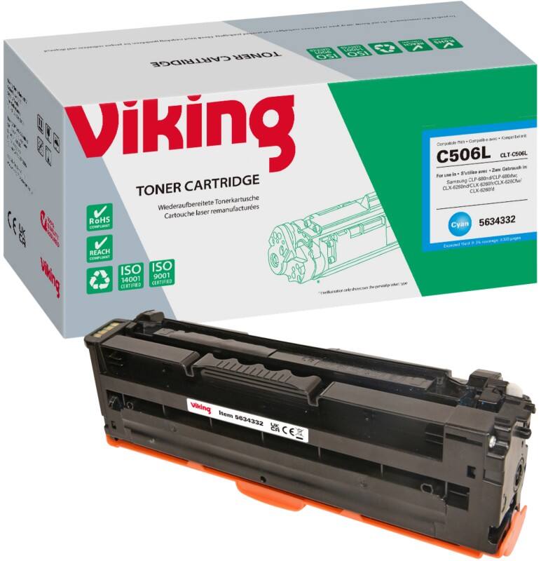 Viking CLT-C506 Compatible Samsung Toner Cartridge Cyan