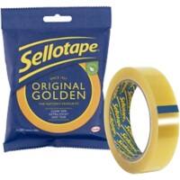Sellotape Tape Original Golden Gold 24 mm (W) x 50 m (L)