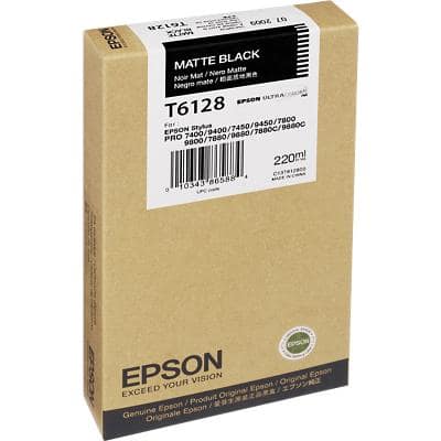 Epson T6128 Original Ink Cartridge C13T612800 Matte Black