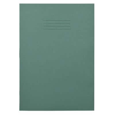 Exercise Book Green 6 mm Ruled and Margin A4 30 x 21 cm Pack of 50