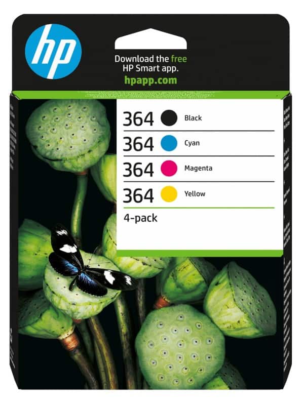 HP 364 Original Ink Cartridge N9J73AE Black, Cyan, Magenta, Yellow Pack of 4 Multipack