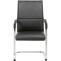 Realspace Visitor Chair with Armrest Crocus Black