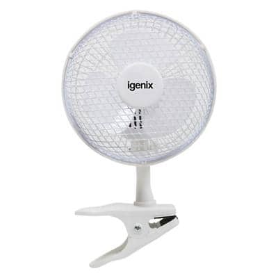 igenix Desk Fan DF6500 17 W White 2 Speed Settings 20.2 x 14.6 x 28 cm