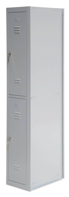 Viking Realspace Metal Locker Adding Unit 2 Doors 1 nest Key lock 300 x 500 x 1,800 mm Grey