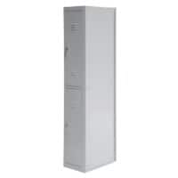 Realspace Metal Locker Adding Unit 2 Doors 1 nest Key lock 300 x 500 x 1,800 mm Grey