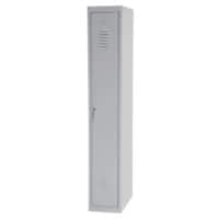 Realspace Metal Locker Base Unit 1 Doors 1 nest Key lock 300 x 500 x 1,800 mm Grey