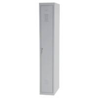 Realspace Metal Locker Base Unit with 1 Door Key Lock180 x 30 x 50 cm Grey