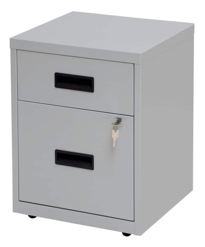 Viking Realspace Mobile Pedestal 2 Drawers Grey 400 x 400 x 510 mm