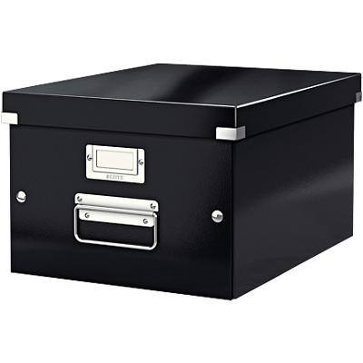 Leitz Click & Store WOW Storage Box A4 Laminated Cardboard Black 281 x 370 x 200 mm