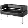 One Seater Sofa with Armrest BEN50002 Black
