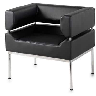 Two Seater Sofa with Armrest BEN50001 Black