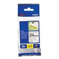 Brother TZe-S251 Authentic Strong Label Tape Self Adhesive Black Print on White 24 mm  x 8m