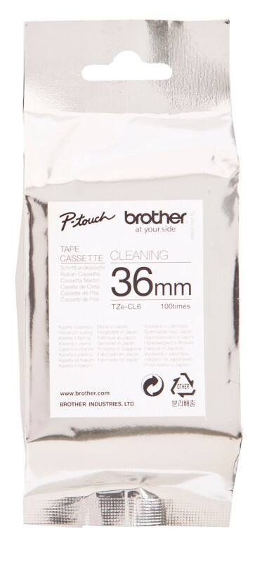 Brother Printhead Cleaning Tape Cassette TZe-CL6, Authentic, 36 mm x 8 m