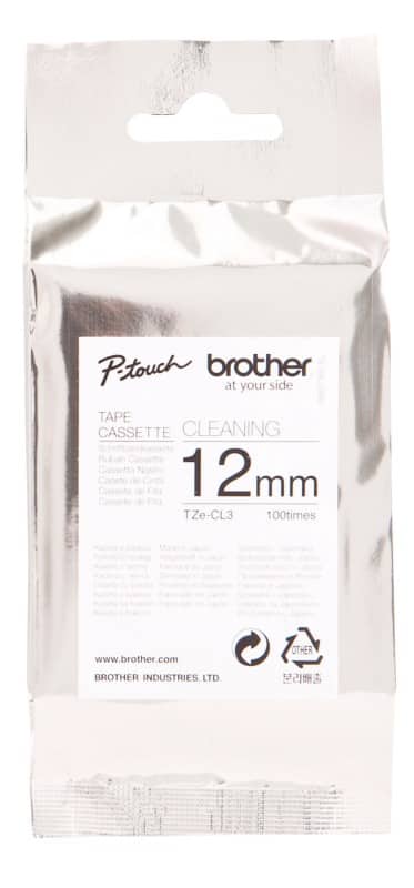 Brother Cleaning Tape TZe-CL3, Authentic, 12 mm x 8 m