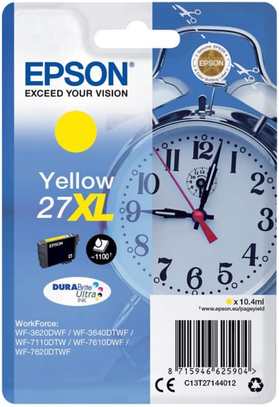 Epson 27XL Original Ink Cartridge C13T27144012 Yellow