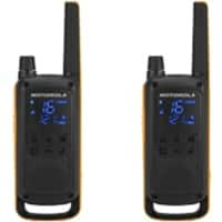 Motorola Talkabout T82 Extreme Walkie Talkie Black,Yellow Pack of 2