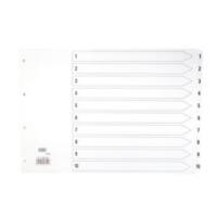 Elba Landscape A3 White Mylar Dividers 1-10