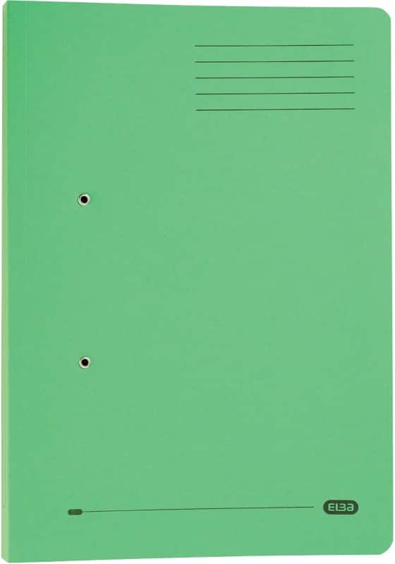 ELBA Spiral File Foolscap Green Manila 320 gsm Pack of 25