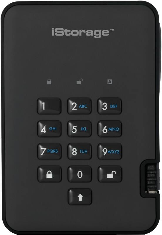 iStorage 2 TB External HDD diskAshur 2 USB-A 3.1 Black