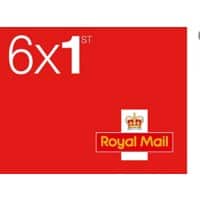 Royal Mail Self Adhesive Postage Stamps 1st Class UK Pack of 6