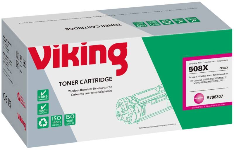 Viking 508X Compatible HP Toner Cartridge CF363X Magenta
