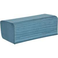 essentials Hand Towels HZ1B30DS 1 Ply Z-fold Blue 3000 Sheets