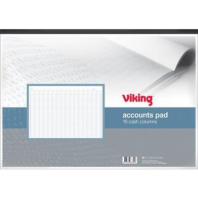 Viking Account Pads 16 Cash Columns A3 80 Pages