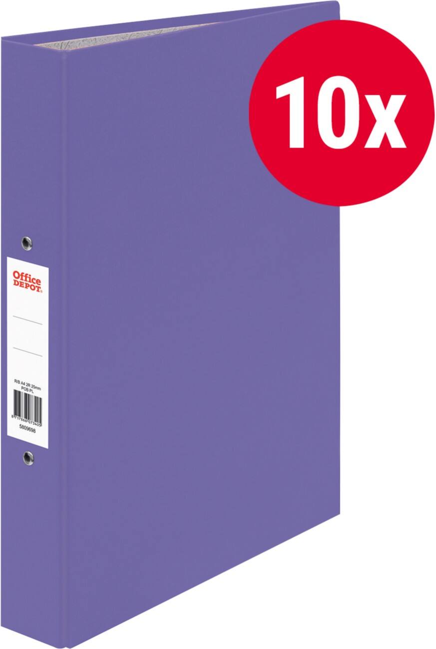 Office Depot Ring Binder Board A4 2 Ring 25 Mm Purple Viking Direct Uk