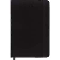 Foray Classic A4 Casebound Black Soft Cover Notebook Ruled 160 Pages