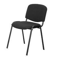 Niceday Stacking Chair with Optional Armrest 5815485 Black Pack of 4