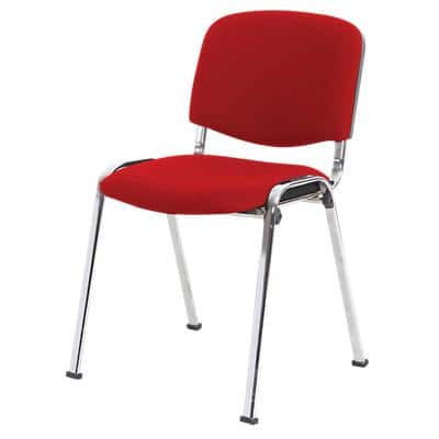 Niceday Stacking Chair 5815584 Red Pack of 4