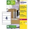 Avery LR4761 Spine Labels for Wide Files White 100 Sheets of 4 Labels