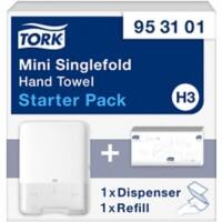 Tork Hand Towel Dispenser H3 Starterpack Plastic Wall Mountable White 13.5 x 29.1 x 33.2 cm