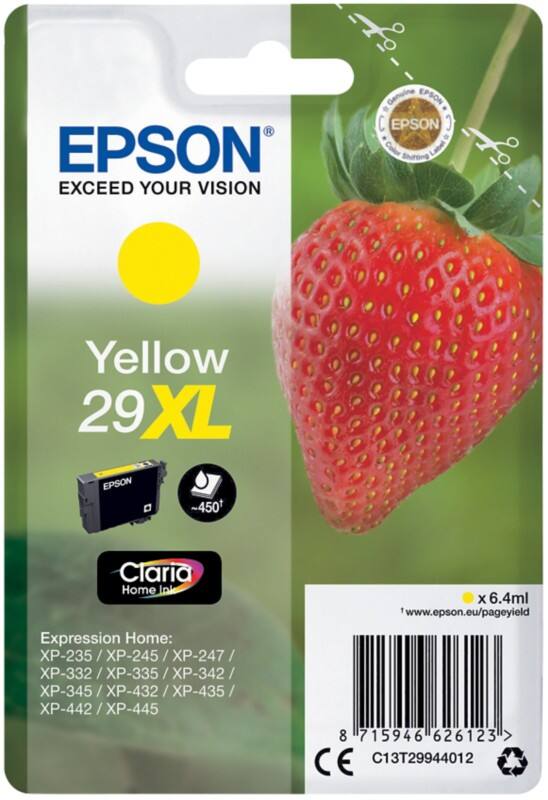 Epson 29XL Original Ink Cartridge C13T29944012 Yellow