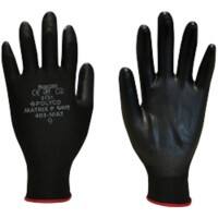 Polyco Matrix P Grip No Gloves PU (Polyurethane) Seamless knitted liner Extra Large (XL) Size 10  Black