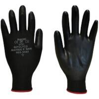Polyco Gloves Polyurethane Unpowdered Size 10 Black
